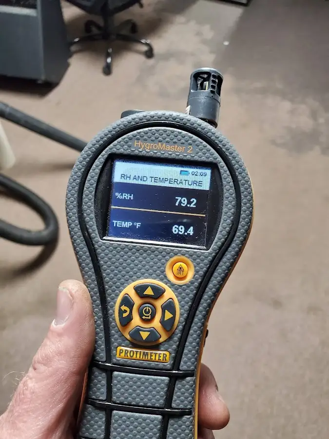 Moisture meter humidity assessment for Mold Remediation & Removal in Dunn